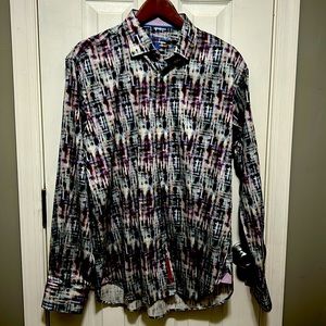 Men’s Large Visconti Black Dress Shirt